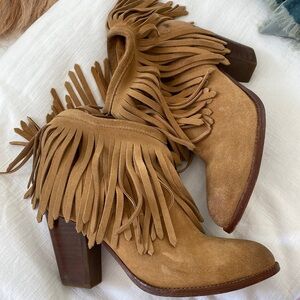 FRYE  llana Fringe Short Western Booties